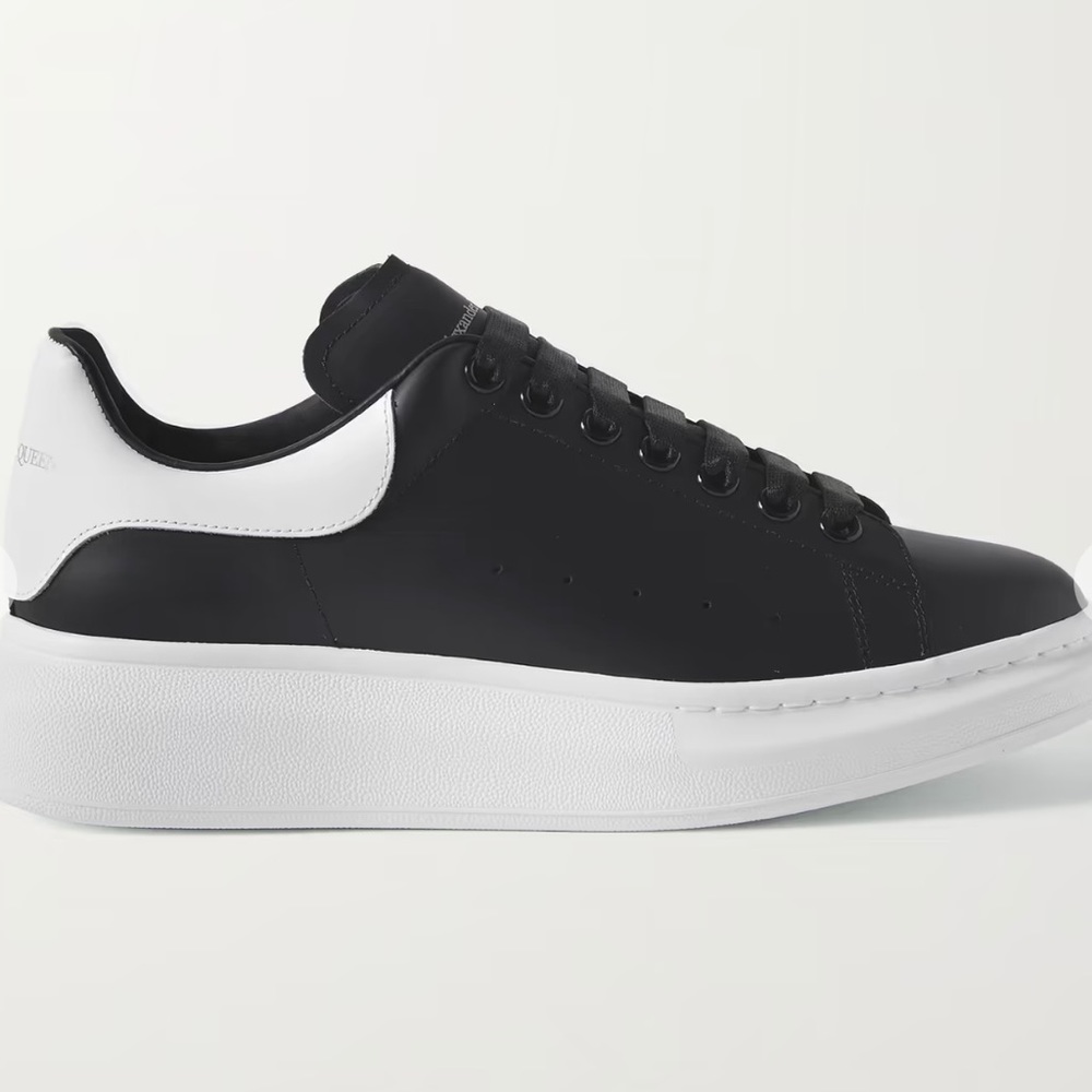 Alexander McQueen Exaggerated Sole Leather Sneakers